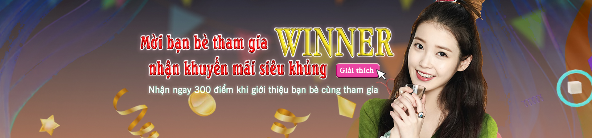 tới bạn 3 tham gia WINNER diện khuyến mãi đầu Khủng - WINBET
